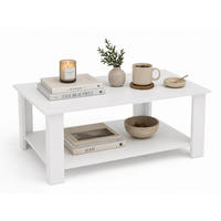 COUCHTISCH Leroy Weiß - Weiß, Holzwerkstoff (90/60/37cm) - Decorotika