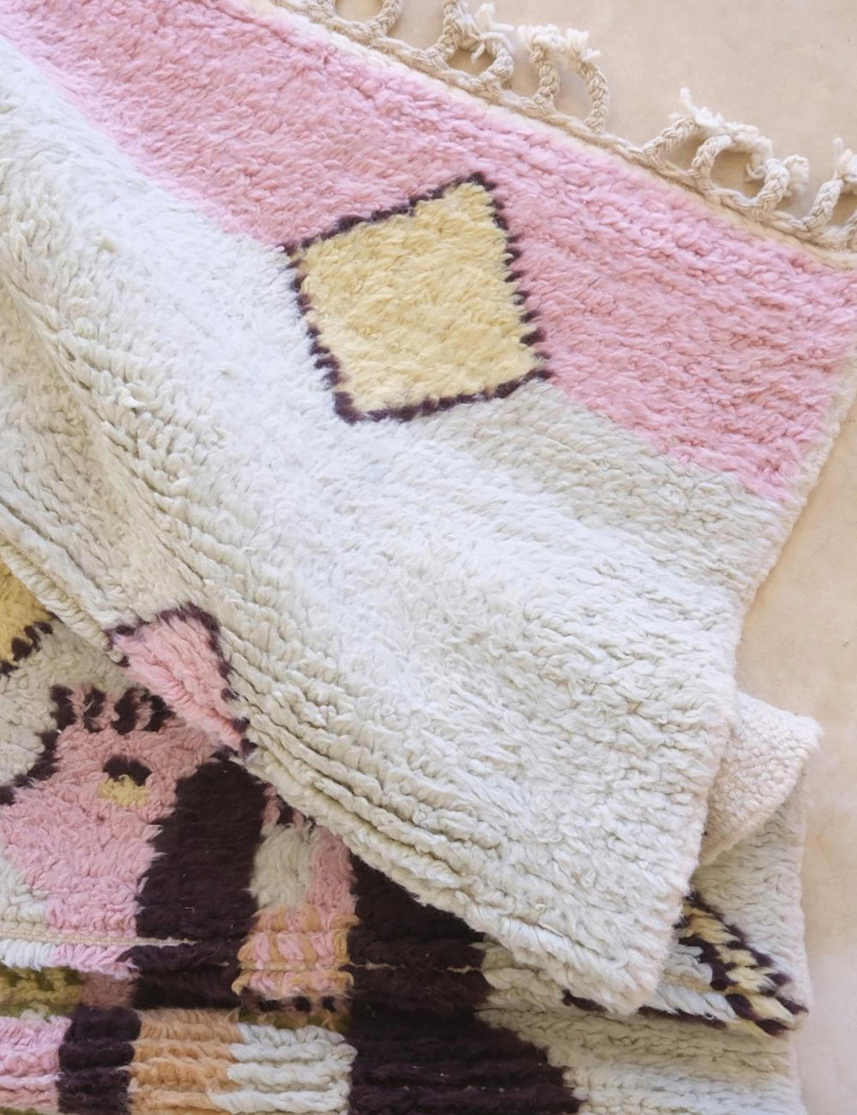 BERBERTEPPICH aus reiner Wolle 184x 232 cm - Grün, Naturmaterialien (184/232cm) - AFK Living