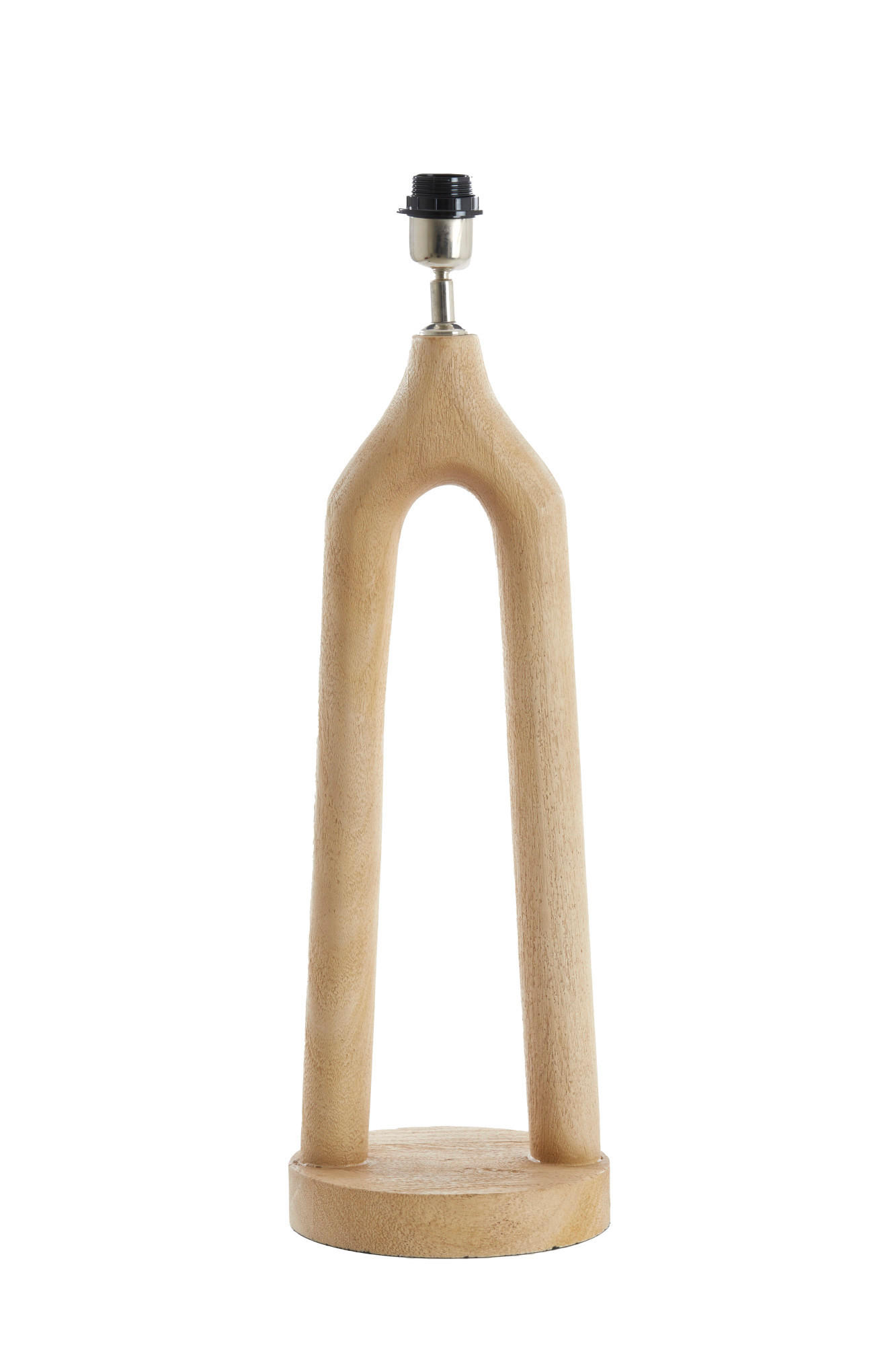 LAMPENFUSS Xitta Braun Ø20/55 cm - Braun, Holz (20/20/55cm) - Light & Living