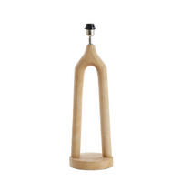 LAMPENFUSS Xitta Braun Ø20/55 cm - Braun, Holz (20/20/55cm) - Light & Living