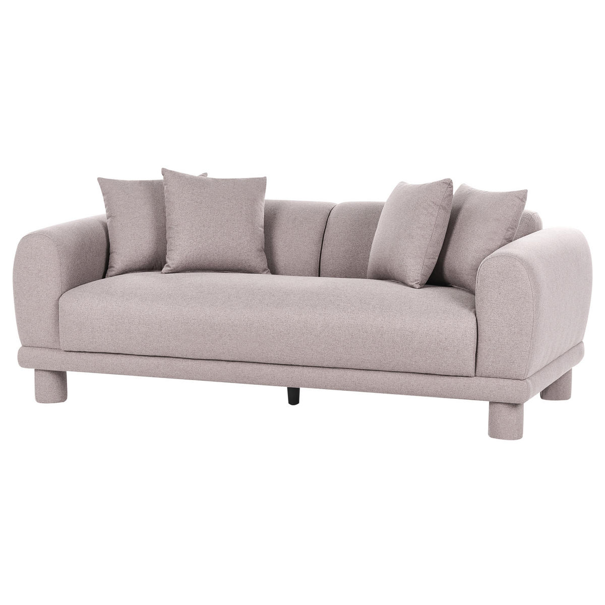 POHOVKA 3-místná Látka Taupe Pori - šedohnědá, textil (202/74/93cm) - Beliani