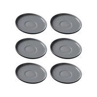 KAFFEEUNTERTASSEN Jasper schwarz ø 15.0 cm 6er Set - Schwarz, Keramik (15cm) - Ritzenhoff Breker