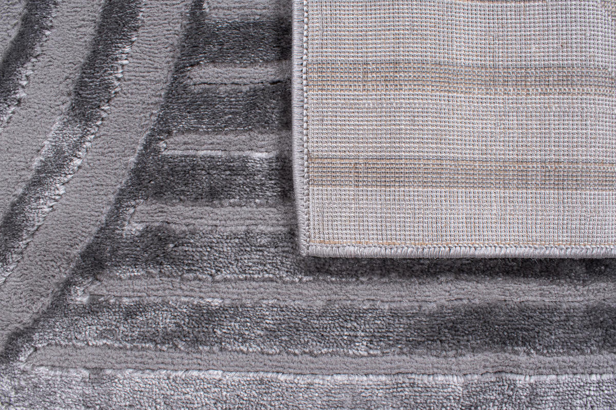 TEPPICH mit Bogenmuster in Grau Bianca 200x290 cm - Grau, Textil (200/290cm) - Nazar Rugs