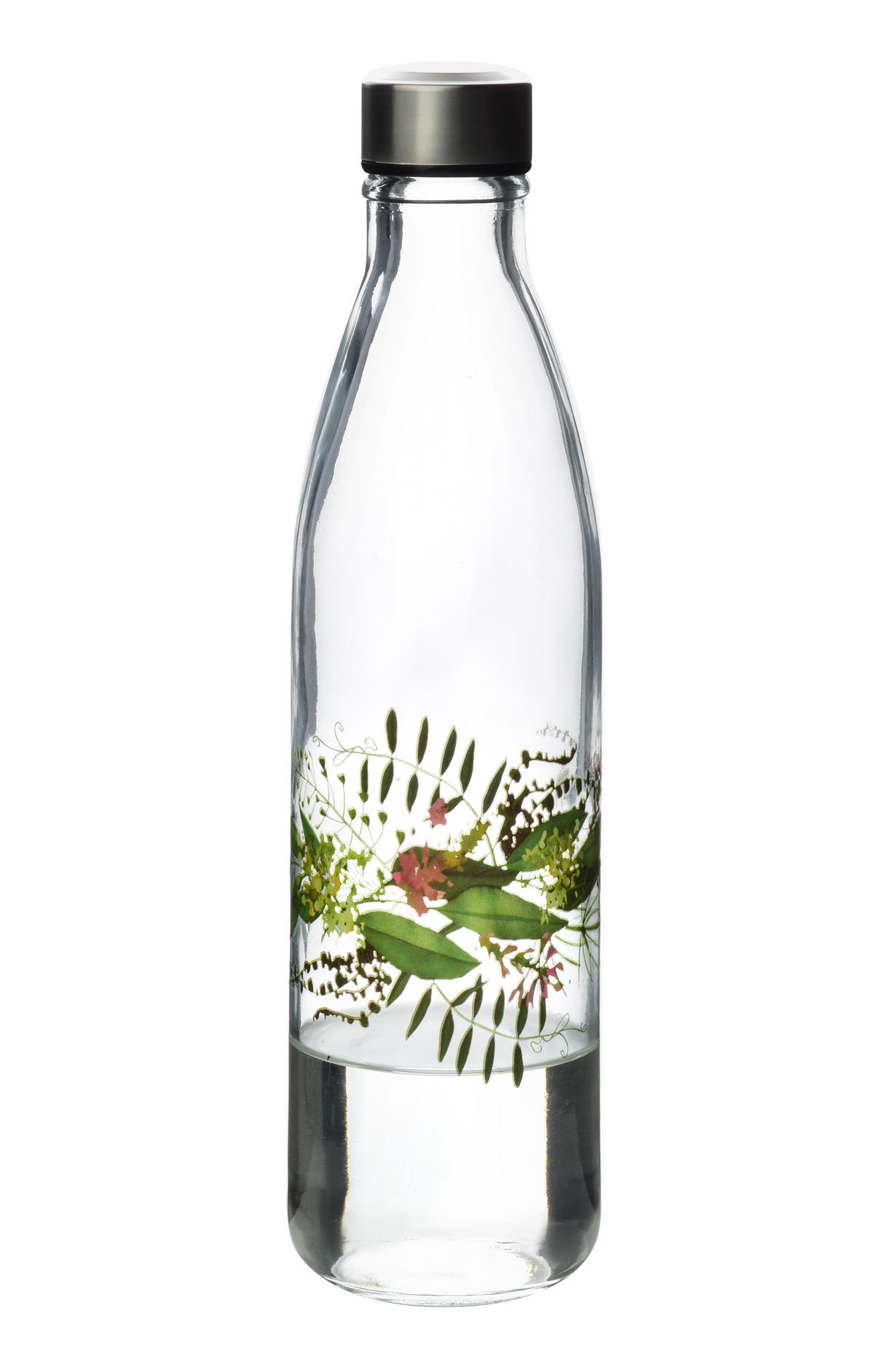 FLASCHE Hollie Idyllic Transparent 8/8/31 cm Glas - Transparent, Glas (1L) - Mondex