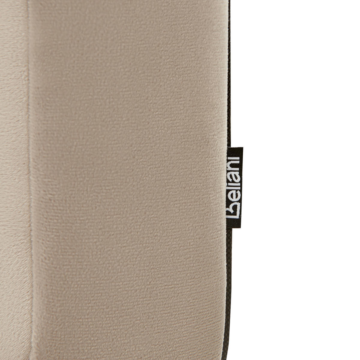 BETT mit Lattenrost 160/200 cm Taupe Brin - Taupe/Schwarz, Textil (160/200cm) - Beliani
