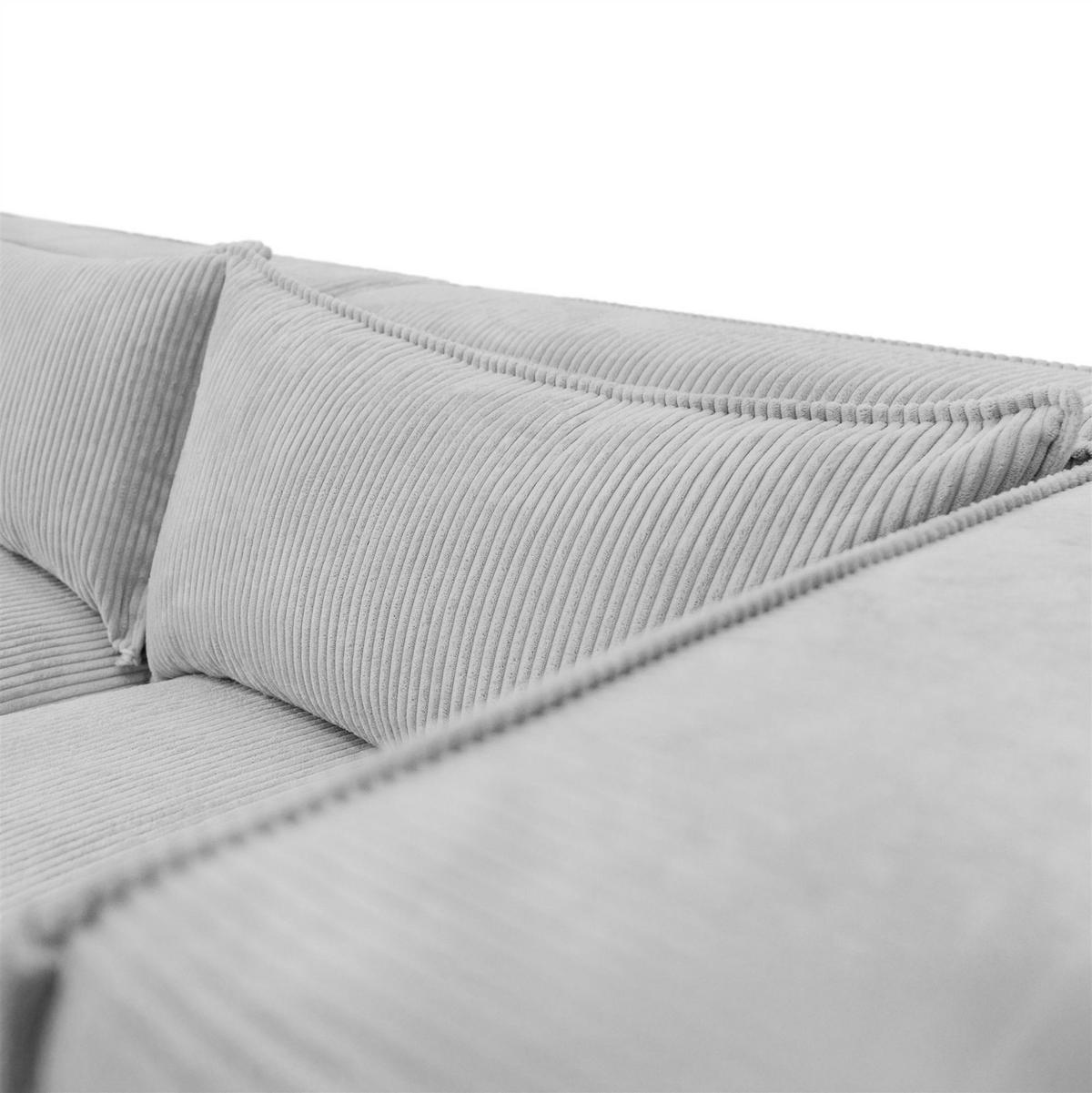 ECKSOFA Nevio - Schwarz, Holzwerkstoff/Textil (185/290cm) - Fun Möbel