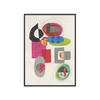 POSTER mit Rahmen Wild Apple - Copy of Geometric Collage - Multicolor/Schwarz, Holz/Papier (30/40cm) - Poster&Frame