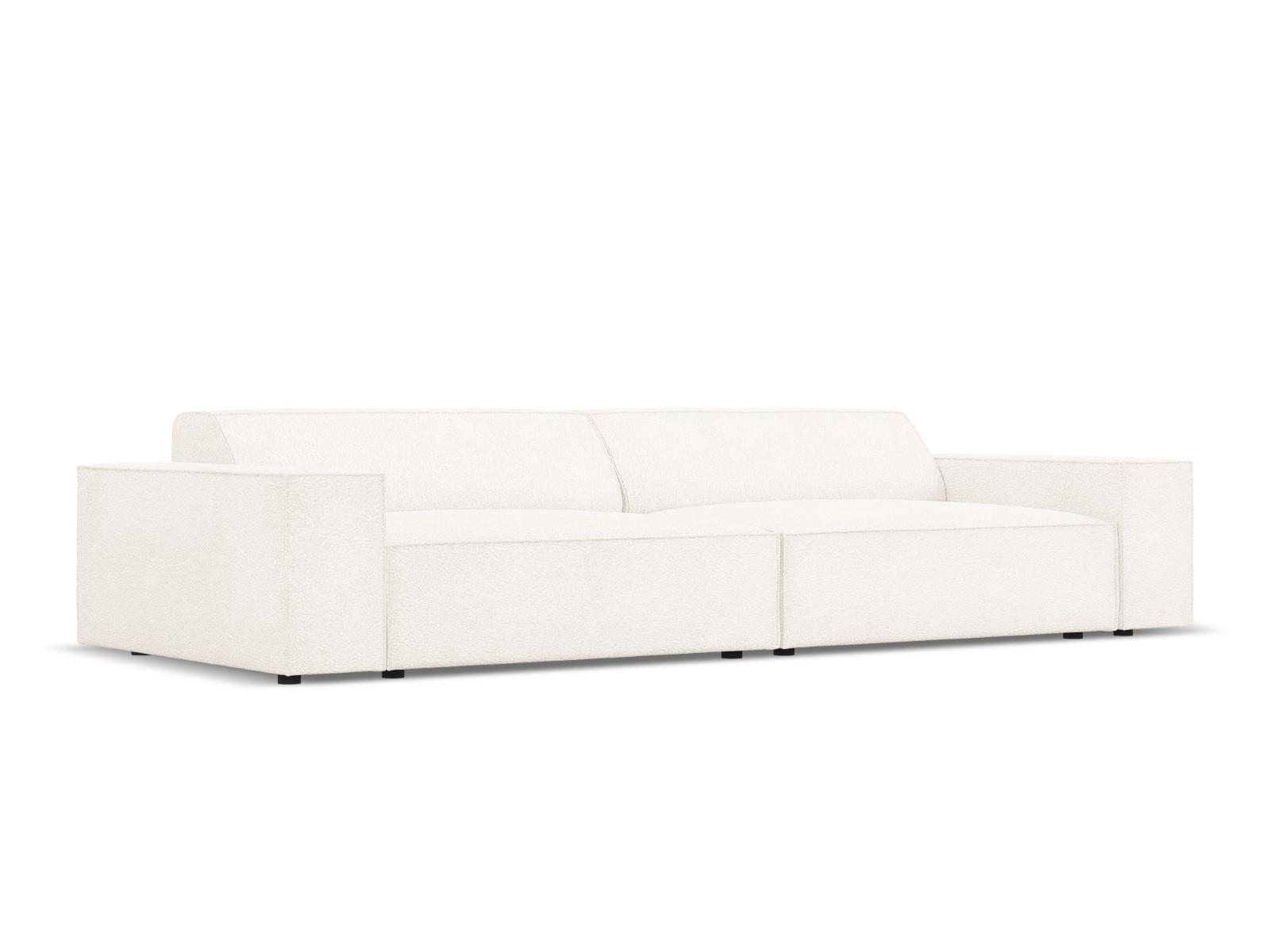 SOFA Jodie aus Boucle beige 3 Sitzplätze - Beige, Textil (102/70/204cm) - Micadoni