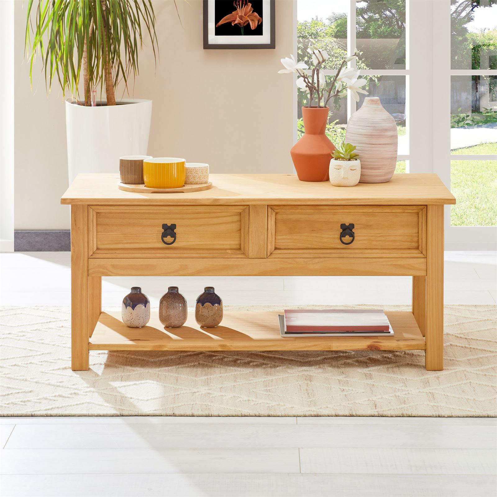 COUCHTISCH TEQUILA - Naturfarben, Holz (48/100/45cm) - IDIMEX