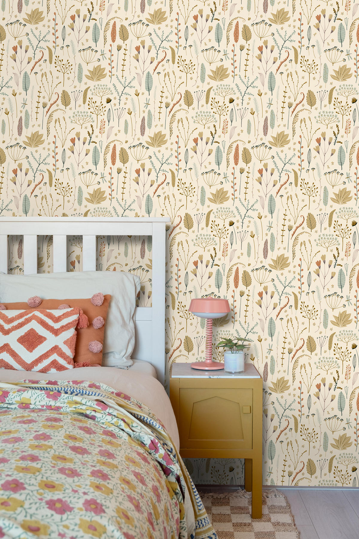 TAPETE Feldblumen 50 x 900 cm - Beige, Papier (50/0.1cm) - ESTAhome