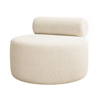 SESSEL CHERRY 90/78 cm, in Creme - Creme, Textil (90/78/90cm) - Idohome