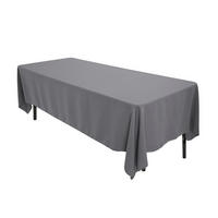 TISCHDECKE Grau 152 x 260 cm Polyester - Grau, Textil (152/260/1.5cm)
