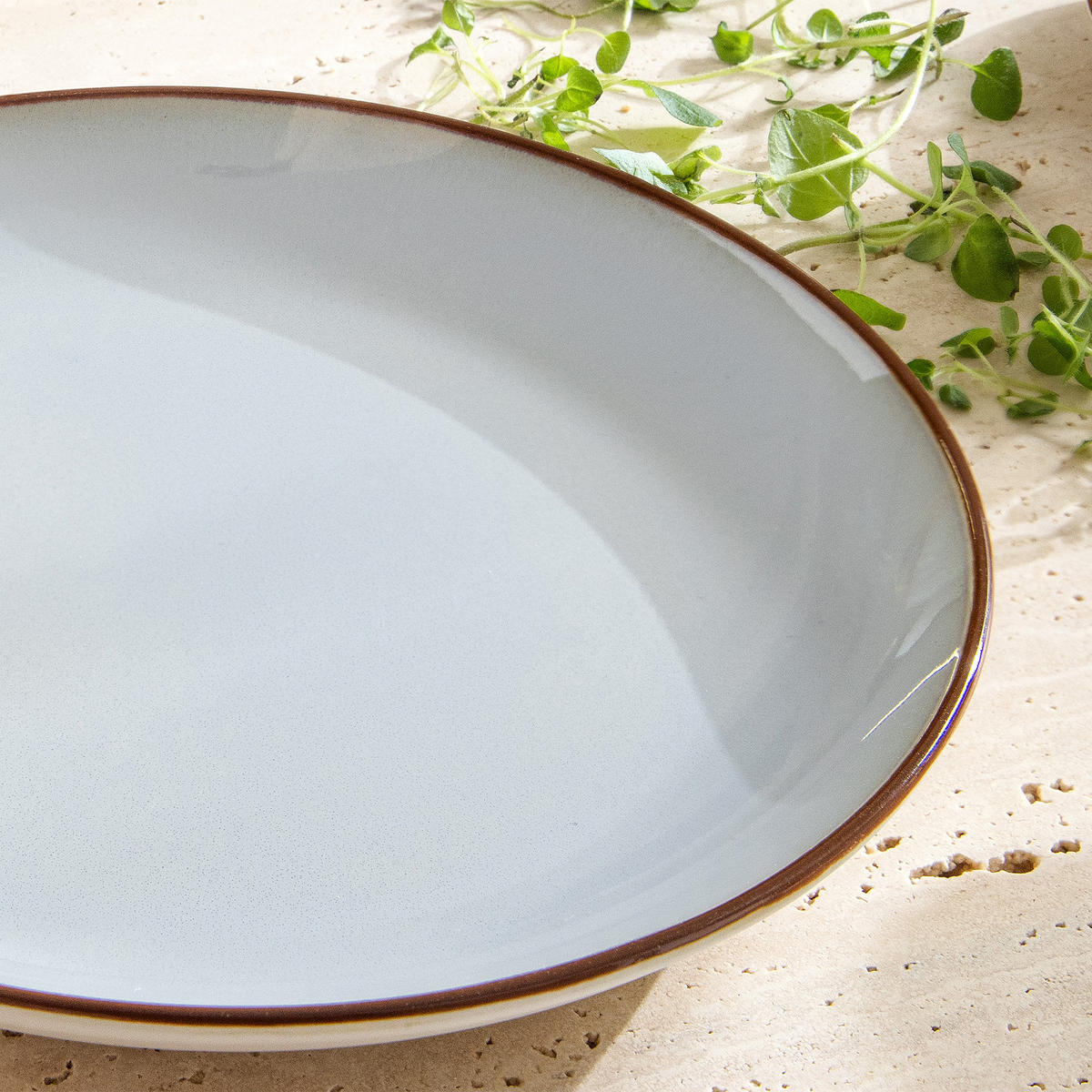 TELLER-SET Desserttellerset PORTOFINO 6-tlg - Blaugrau, Keramik (20.5cm) - Ritzenhoff Breker