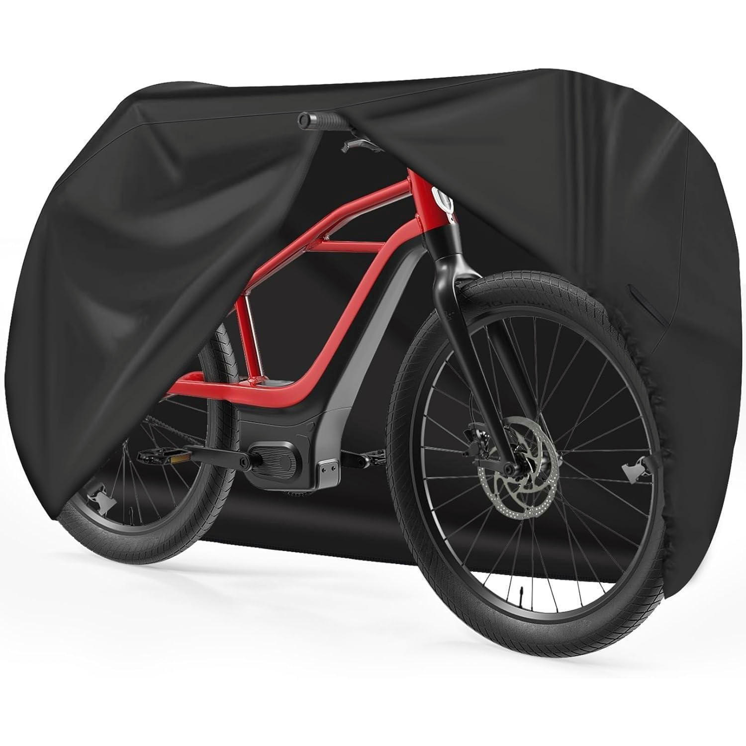 FAHRRADABDECKUNG für 1 Fahrrad - Wasserdicht & UV-beständig - Schwarz, Kunststoff (78.7/119.4/195.6cm)