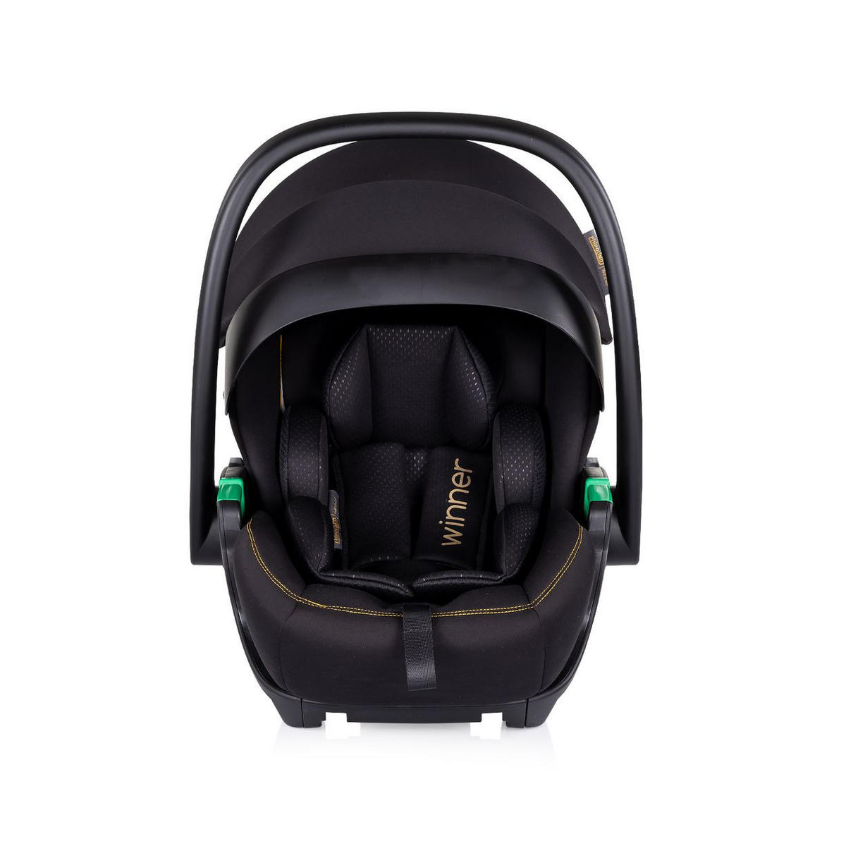 BABYSCHALE Winner i-Size schwarz (40-87cm) Gruppe 0+, Kopfstütze verstellbar - Schwarz, Kunststoff (45/40/70cm) - Chipolino
