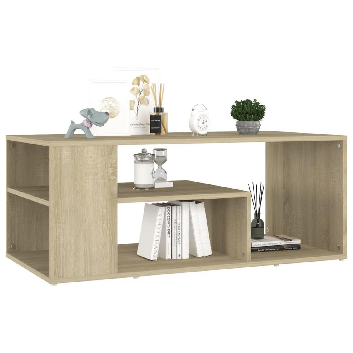 COUCHTISCH Sonoma-Eiche 100x50x40 cm Holzwerkstoff - Hellbraun, Holzwerkstoff (50/100/40cm) - furnicato