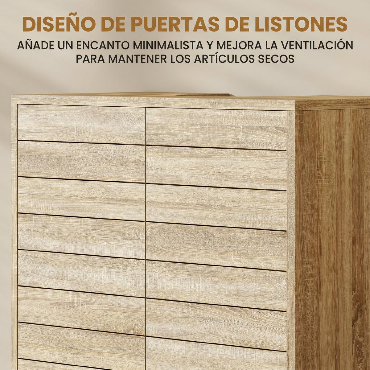 HÄNGESCHRANK Naturholz 1 Stück - Beige, Kunststoff (60/60/30cm) - GiPP