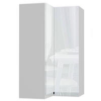 ECKHÄNGESCHRANK Avellino W14/60 Weiß / Weiß Acryl Hochglanz 60 / 60 / 96cm - Weiß Hochglanz/Weiß, Holz/Holzwerkstoff (60/96/60cm) - Feldmann-Wohnen