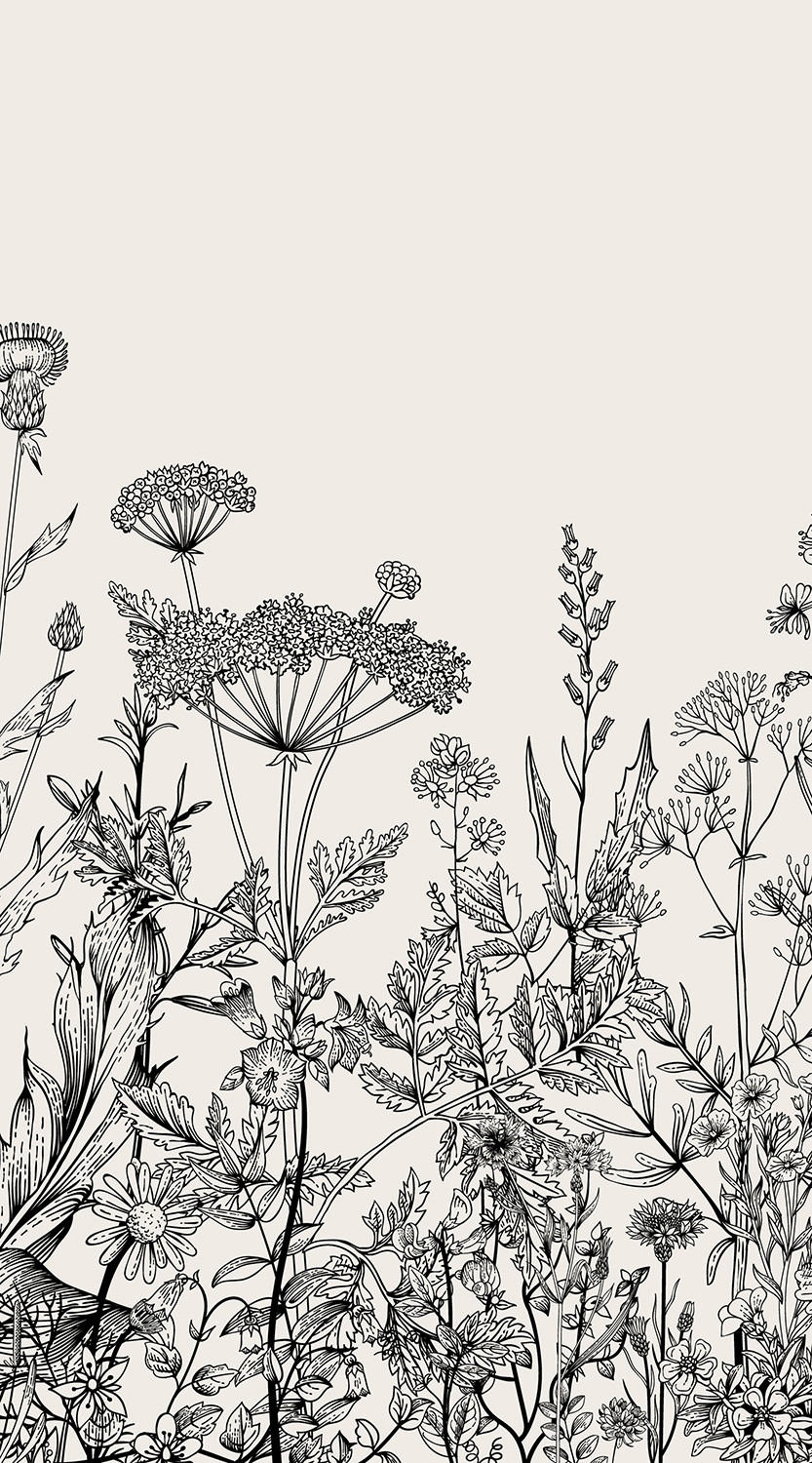 VERDUNKELUNGSROLLO 100x180 cm Graue Blumen - Grau, Textil (100/180cm) - TULUP