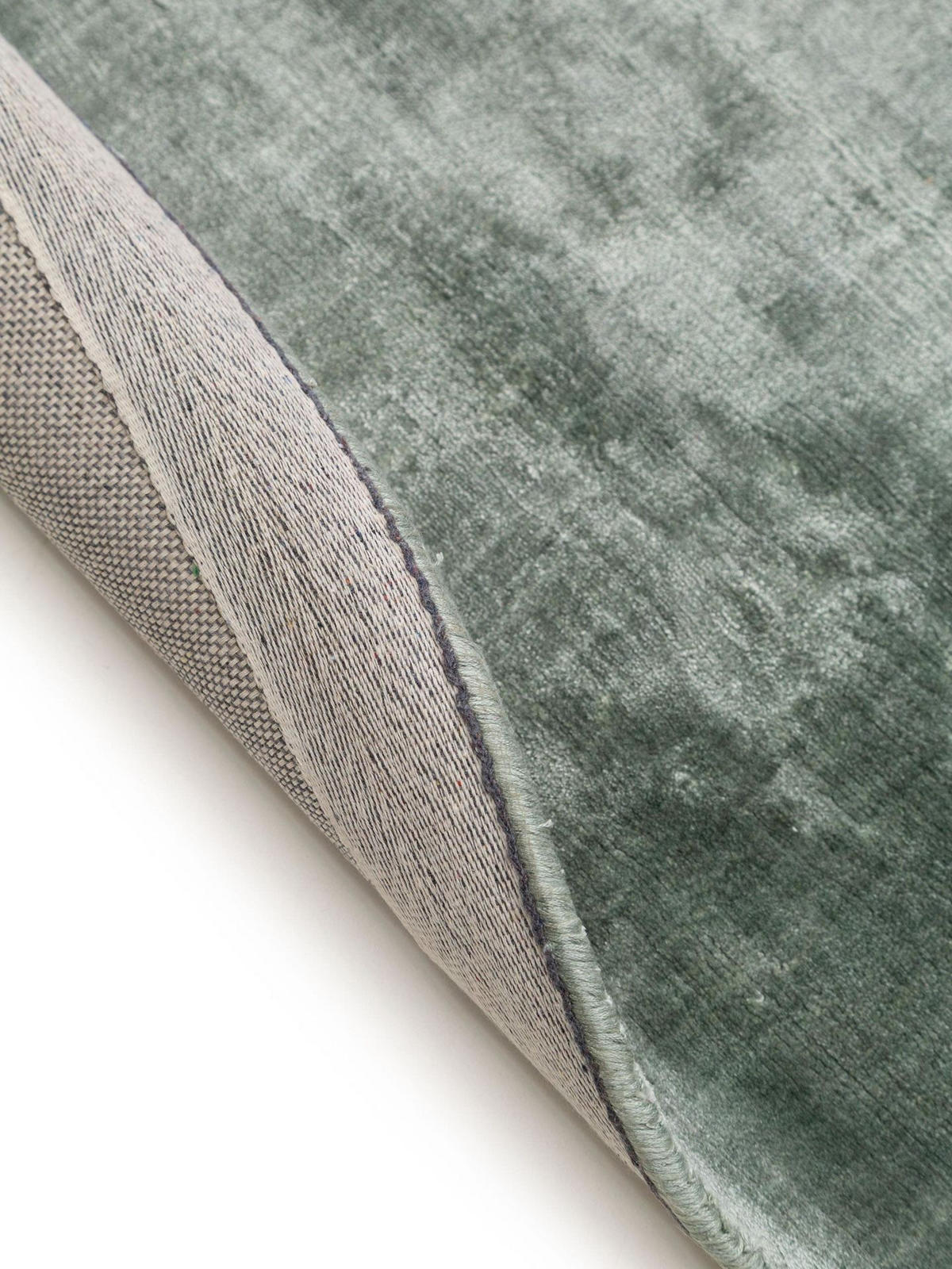 VISKOSETEPPICH OVAL Nela Hellgrün 150x230 cm - Hellgrün, Textil (150/1cm) - KUNSTLOFT
