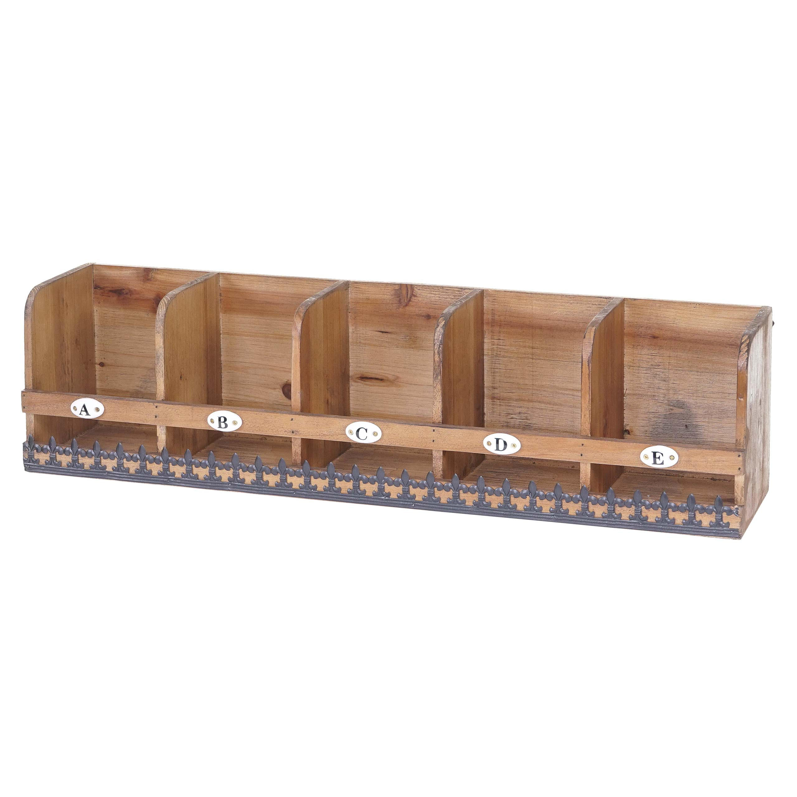 WANDREGAL Braun, Schwarz - Schwarz/Braun, Holz (18/71/16cm) - MCW