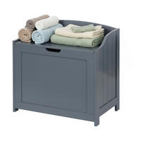 WÄSCHETRUHE - Grau, Holzwerkstoff (56/53/36cm) - Relaxdays