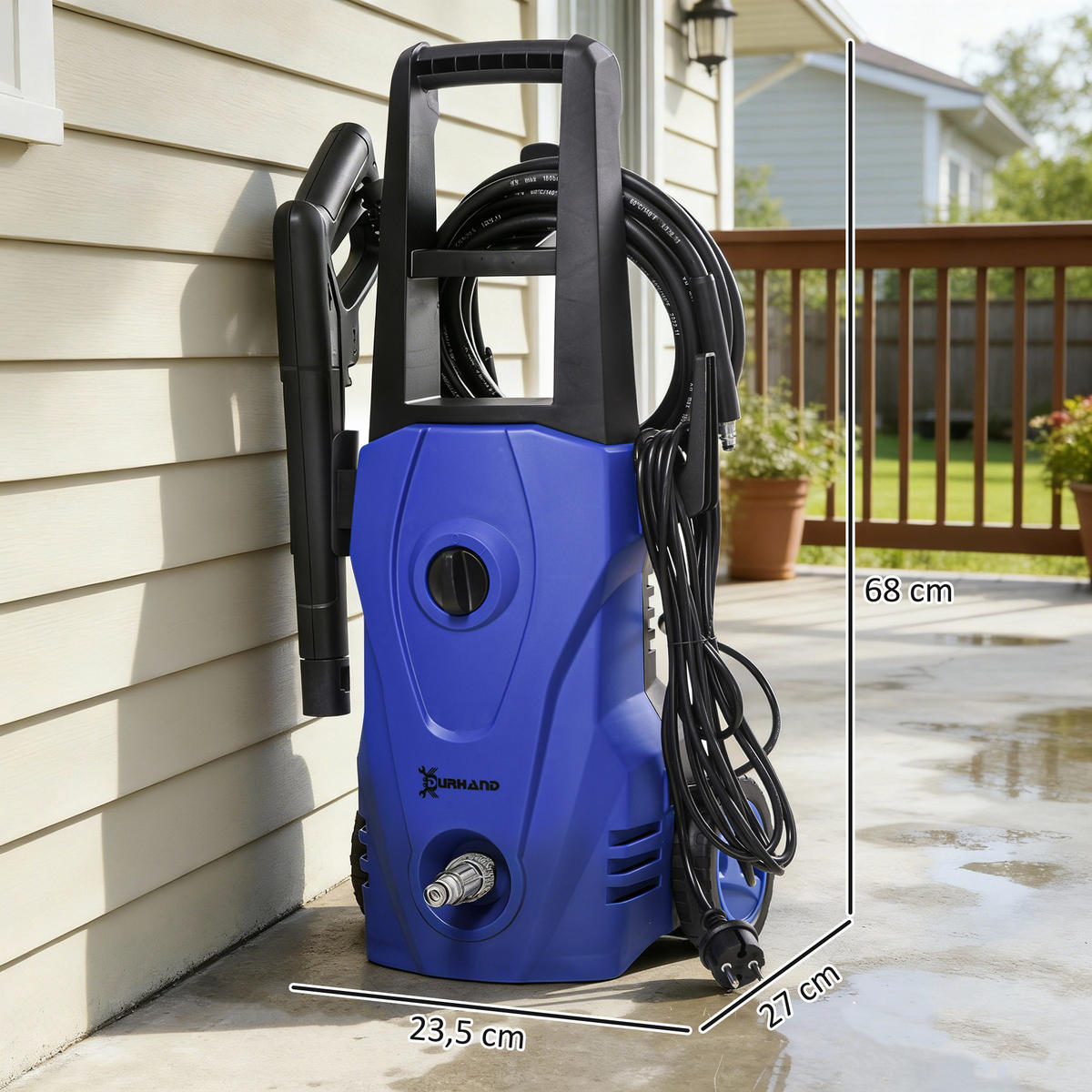 HOCHDRUCKREINIGER DE-13876 1600W mit 130 bar Blau - Blau, Kunststoff (27/68/23.5cm) - ComfortXL