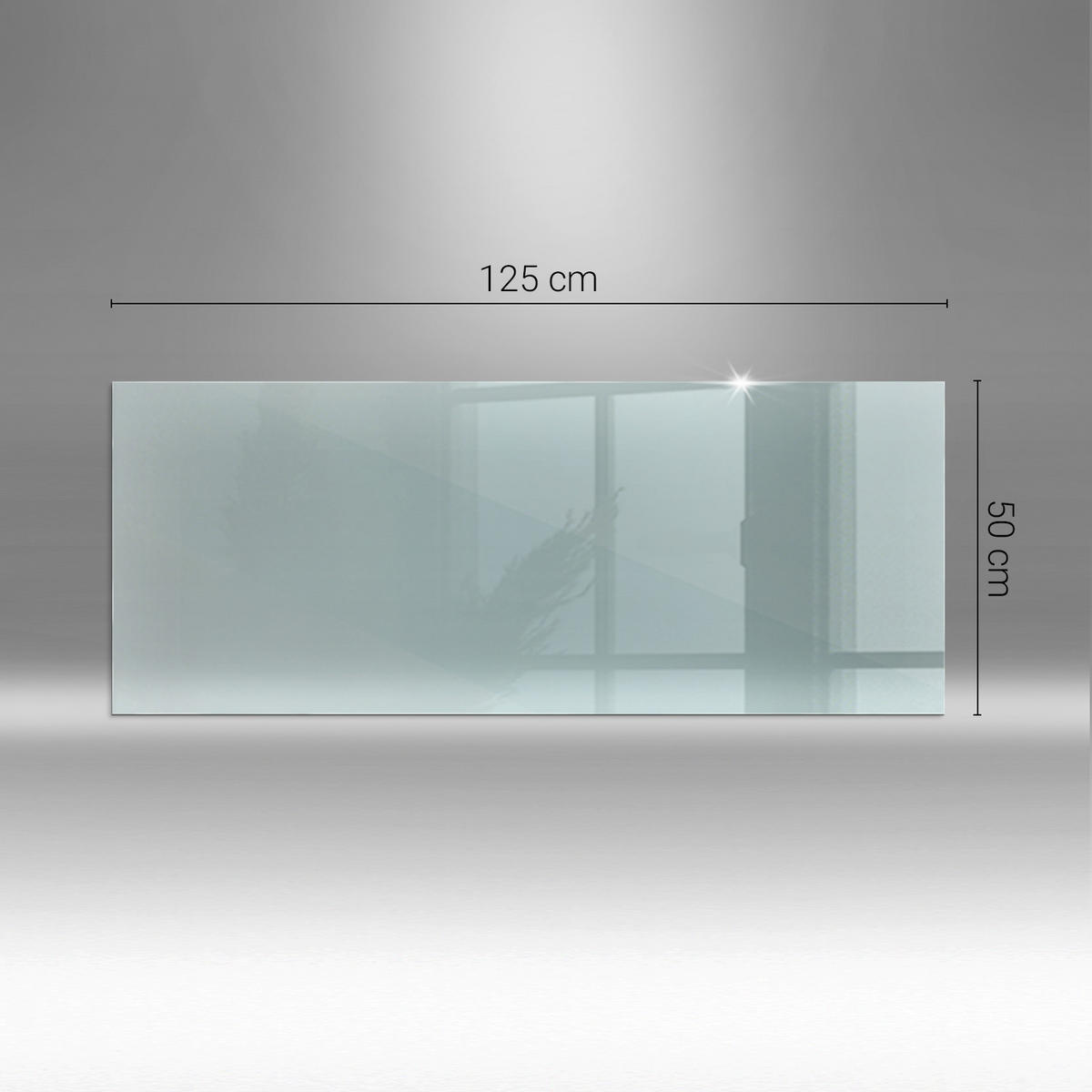 BODENSCHUTZPLATTE 125x50 cm Transparent - Transparent, Glas (125/50cm) - Wallfluent