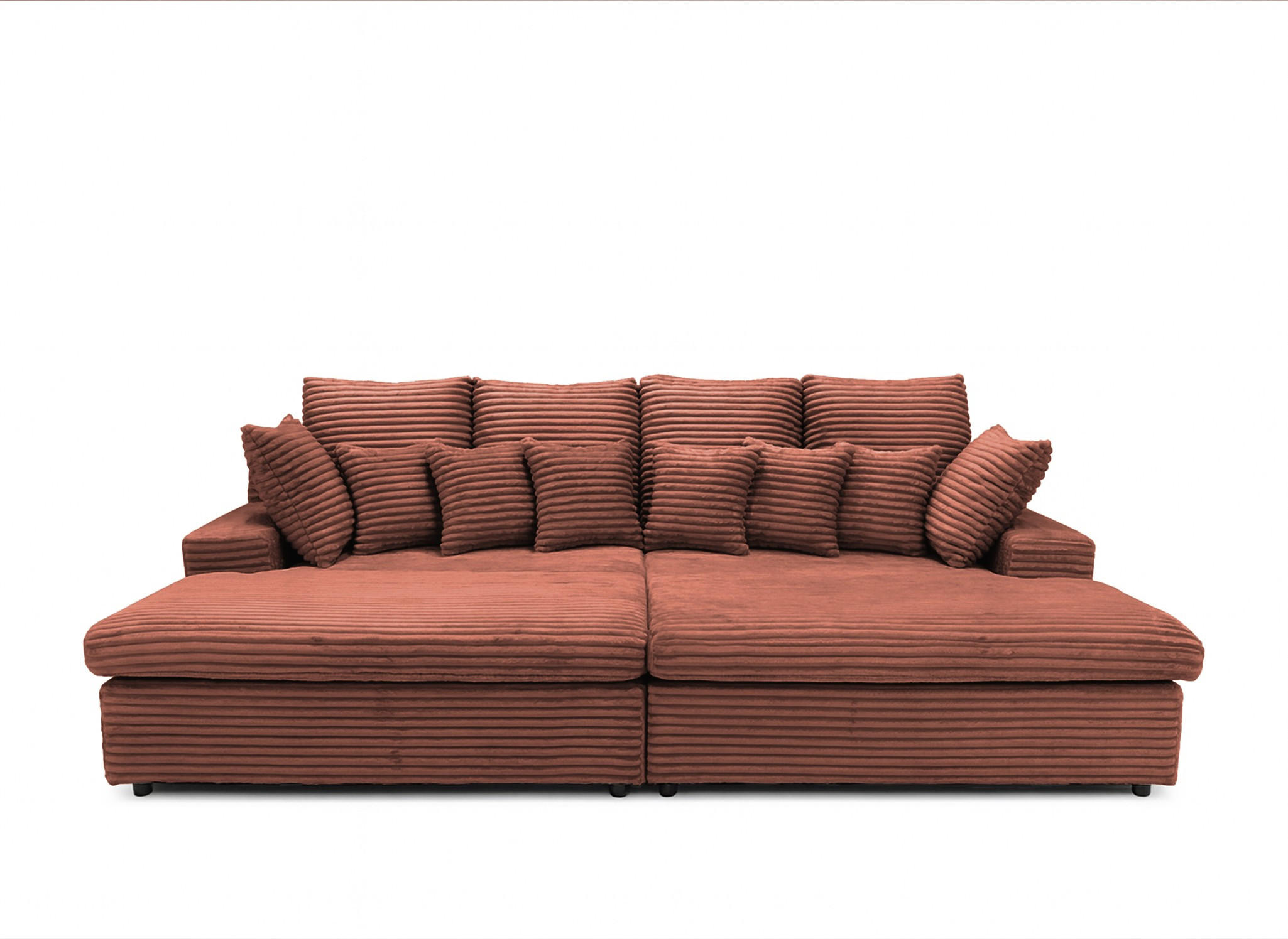 Fun Möbel Sofa Rotbraun 286x103x170 cm