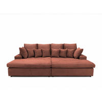 SOFA Arosa - Rotbraun, Holzwerkstoff/Textil (286/103/170cm) - Fun Möbel