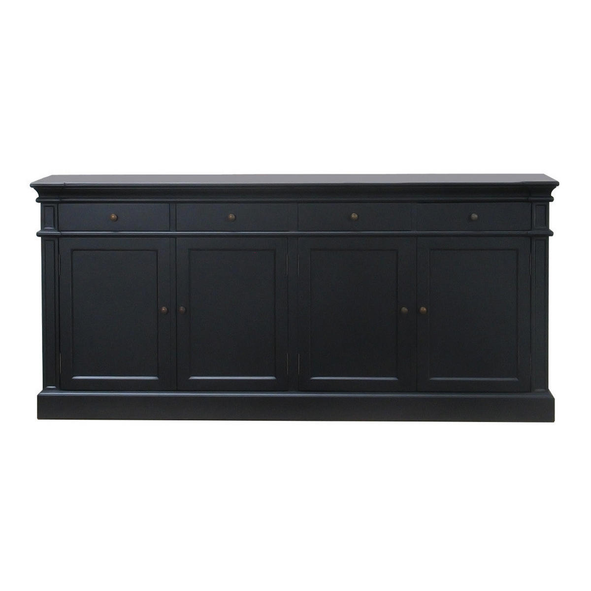 SIDEBOARD antik schwarz - Schwarz, Holz (186/86/45cm) - ebuy24