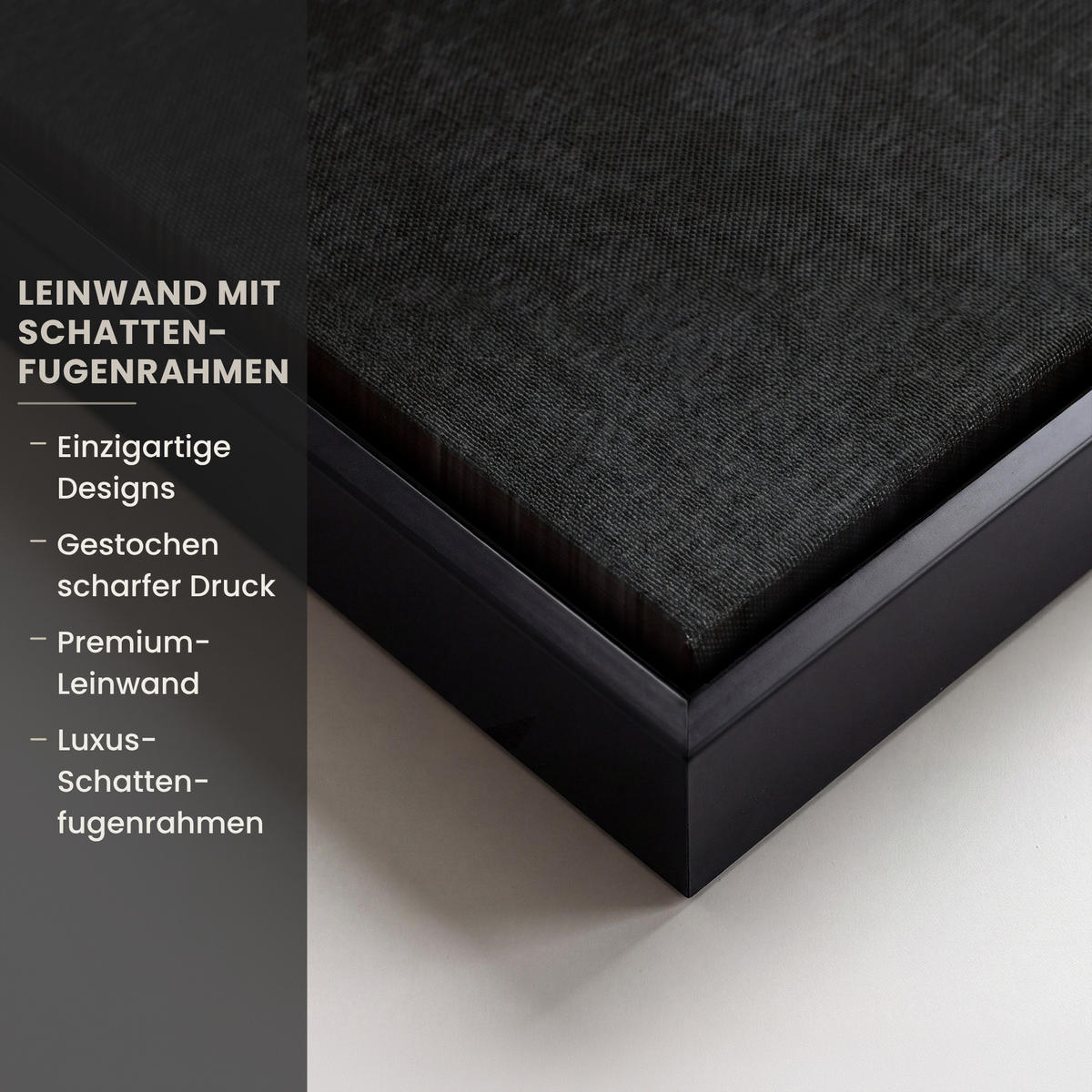 LEINWAND Bilder mit Rahmen - Goldene Berge bei Mondschein - 140x90 - Goldfarben, Textil (140/90cm) - MuchoWow