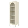 VITRINENSCHRANK 45x145x35 cm Creme aus Stahl - Creme, Metall (45/145/35cm) - ML-DESIGN