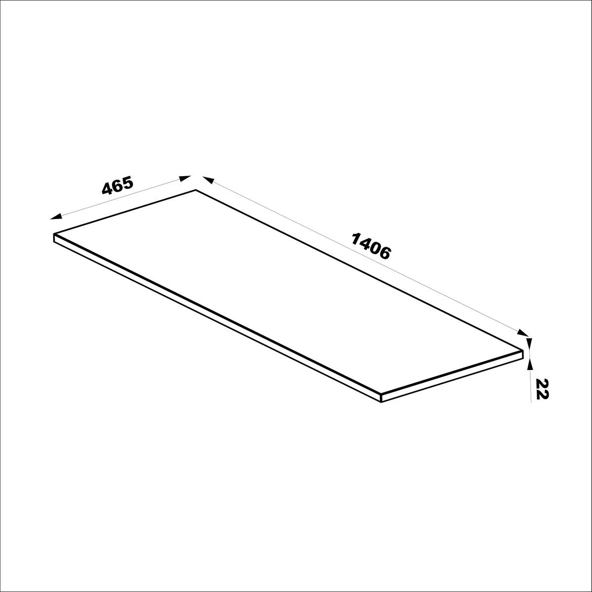 DONJI ELEMENT ZA UMIVAONIK 140.6cm Tao Drvo - smeđa, drvni materijal (140.6/52.2/46.5cm) - Petits-meubles