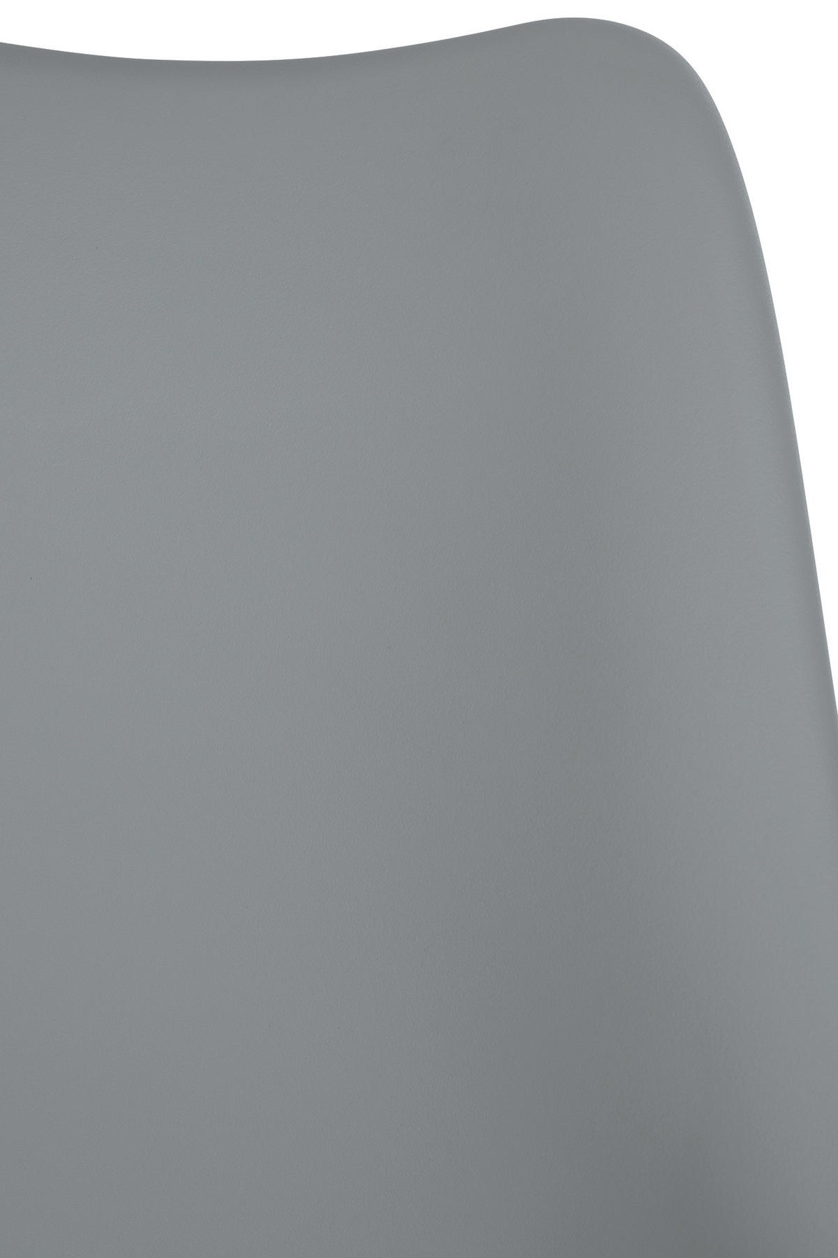 HOCKER Kunststoff grau - Chromfarben/Grau, Kunststoff/Metall (51/78/55cm) - CLP