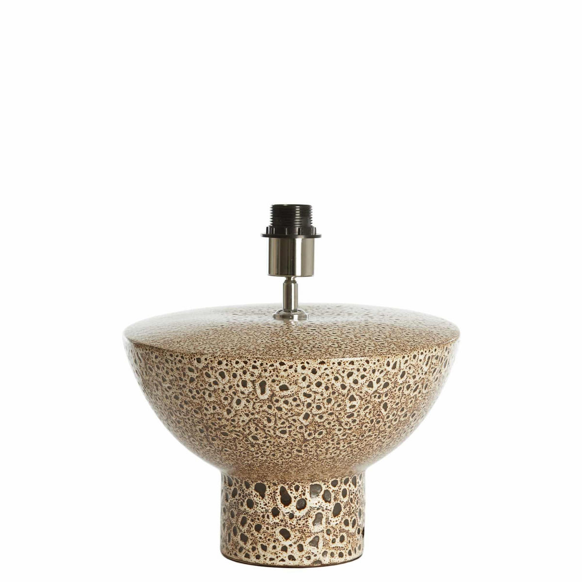 LAMPENFUSS Yasur Schwarz 32/32/22 cm - Schwarz, Keramik (32/32/22cm) - Light & Living