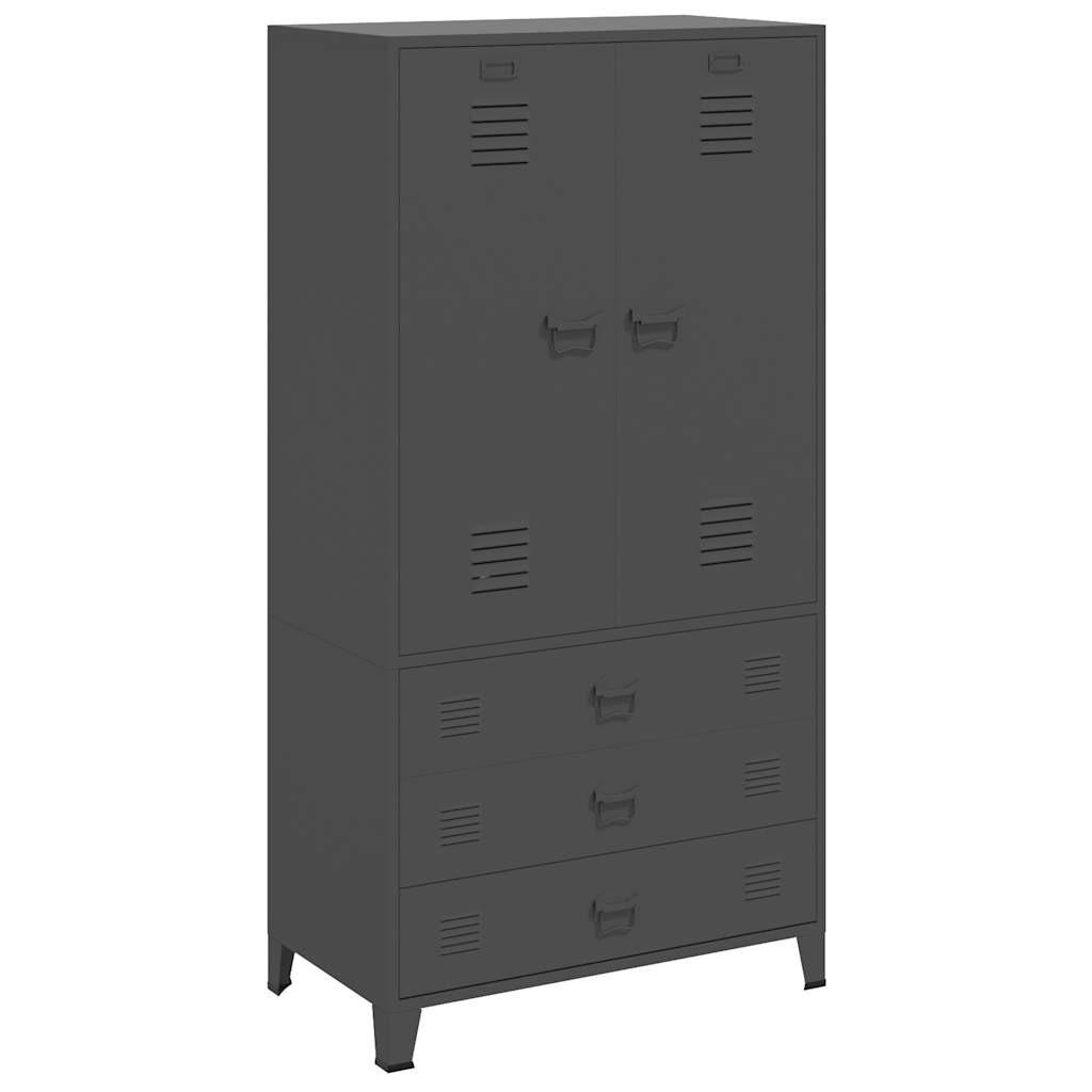vidaXL Industrial Anthrazit 90x180x50 cm