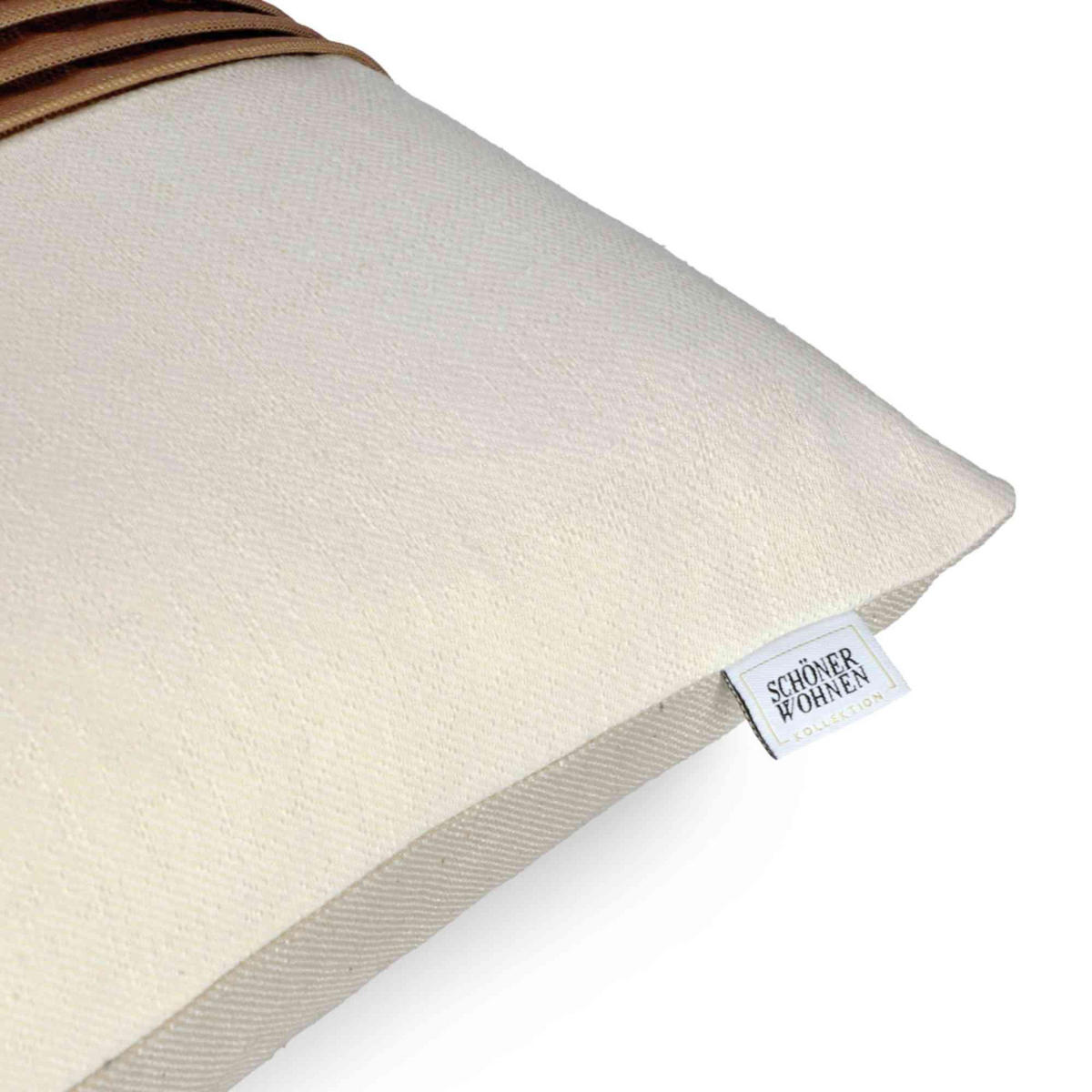 ZIERKISSENHÜLLE DEKOKISSENHÜLLE SCAN - Sandfarben, Textil (45/45cm) - Schöner Wohnen