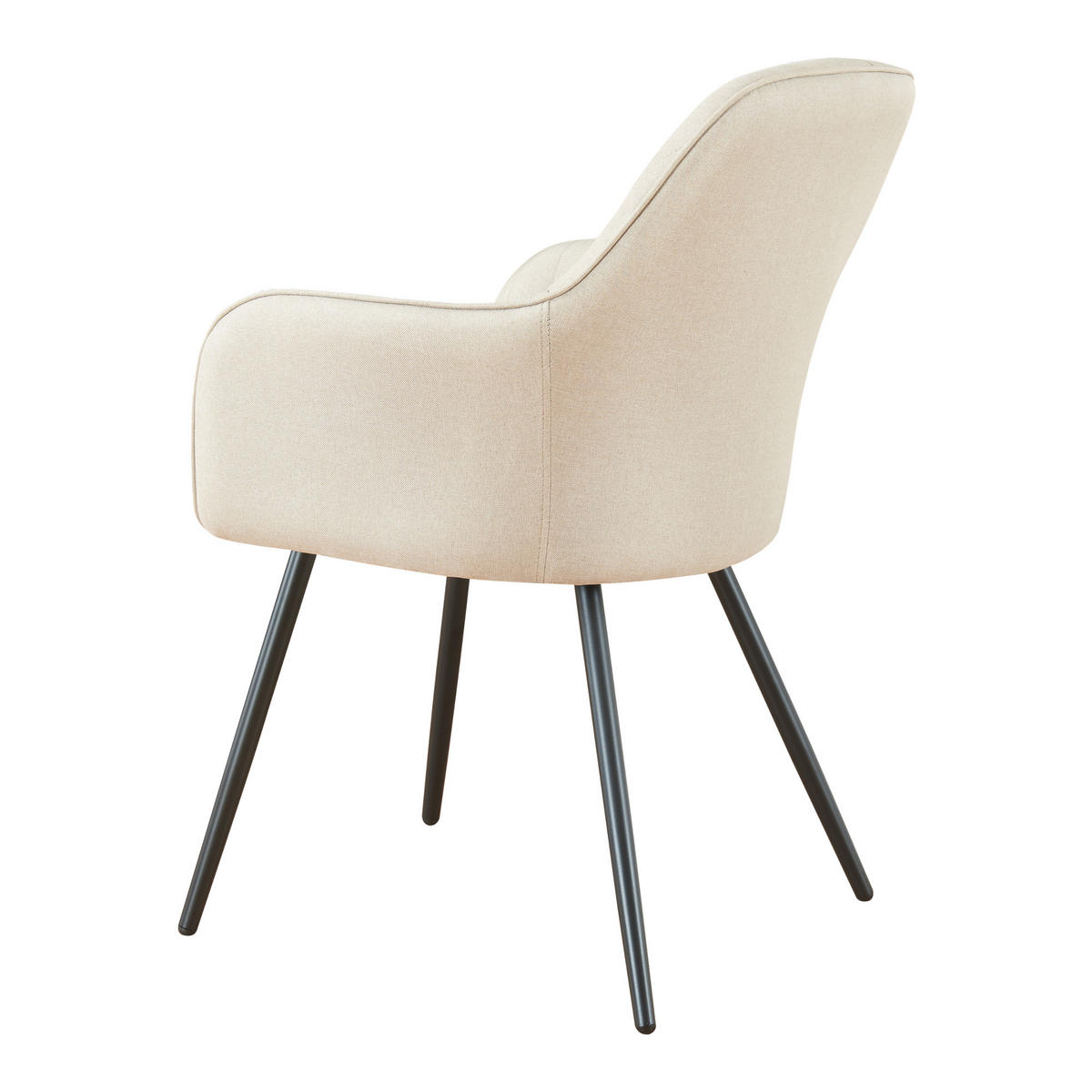 ESSZIMMERSTUHL Kannonkoski - Beige, Textil/Metall (57/86/59cm)