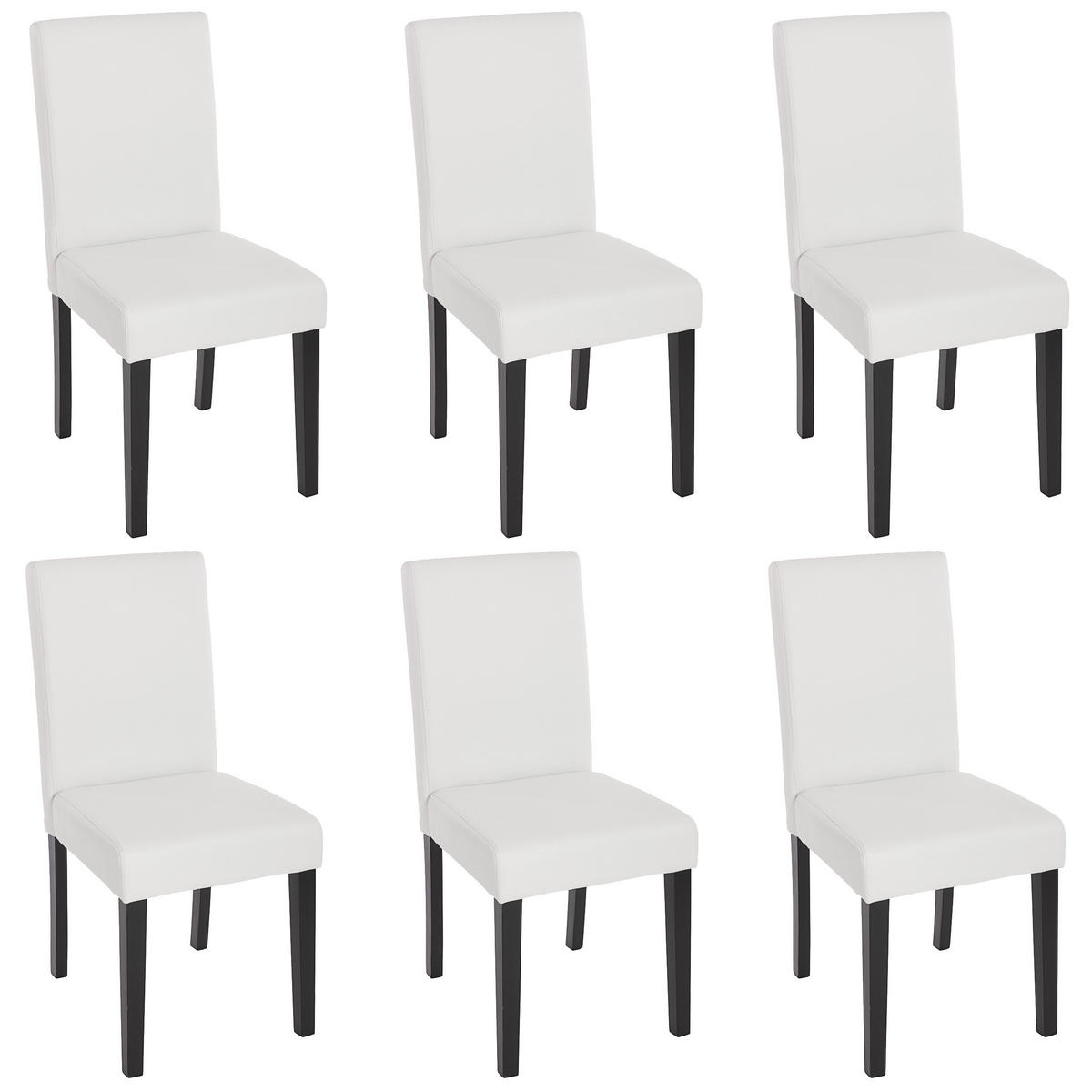 ESSZIMMERSTUHL Weiß 6er-Set - Weiß, Textil (43/90/56cm) - MCW