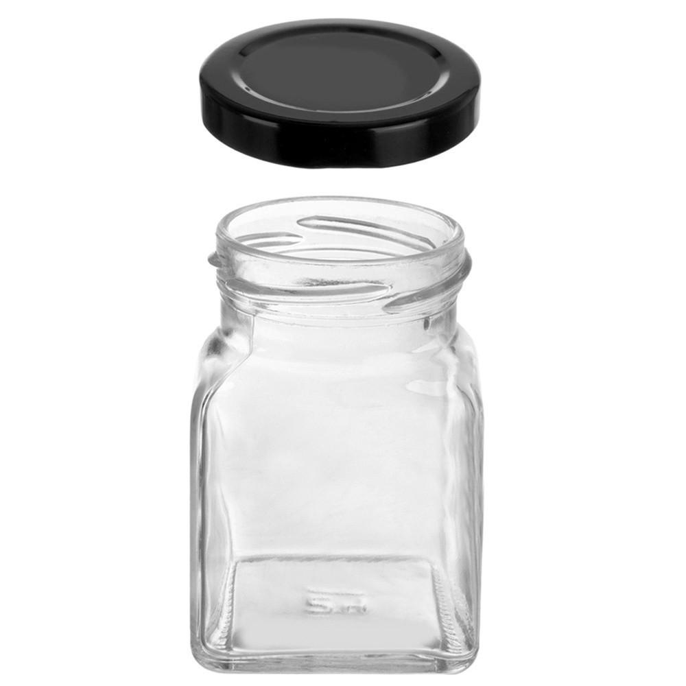 GEWÜRZGLAS quadratisch 170 ml Transparent - Transparent, Glas (5.5/9.5/5.5cm) - Orion 