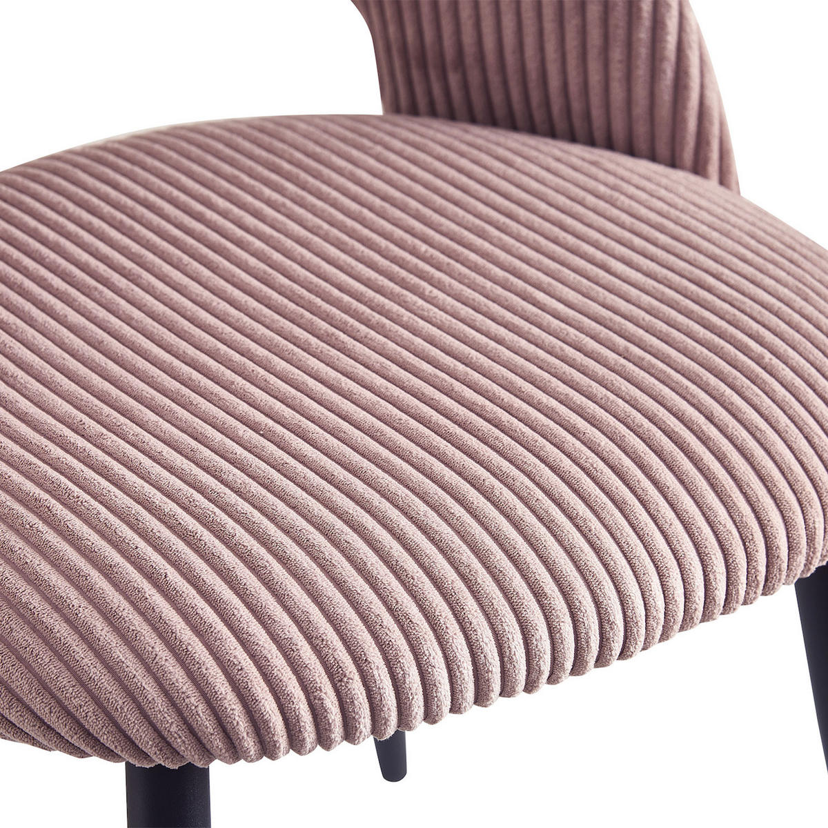 STUHL VICKY Rosa 2 Stück - Rosa, Textil/Metall (53/80/57cm) - B&D Home