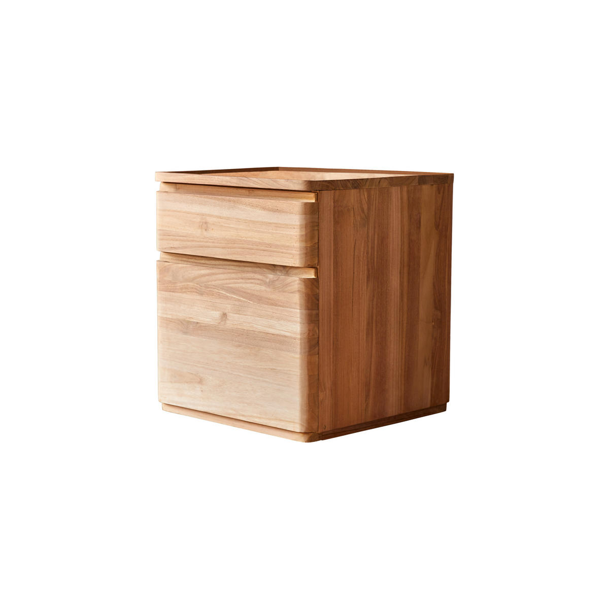KINDER-NACHTTISCH Nino Natur aus Teak - Naturfarben, Holz (45/50/45cm) - Tikamoon