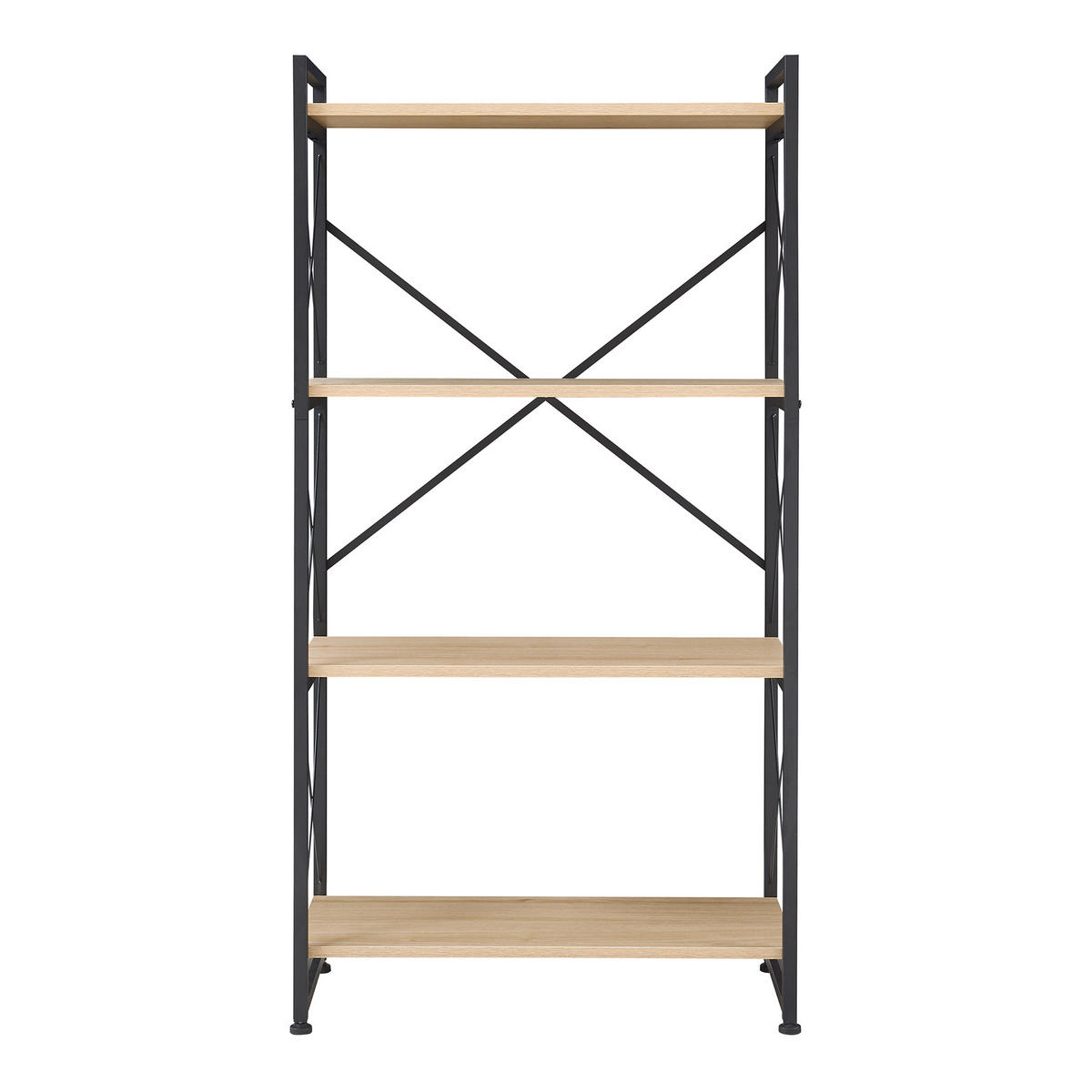 STANDREAGL Skørping - Eichefarben/Schwarz, Holzwerkstoff/Metall (65/125/30cm) - [en.casa]