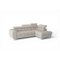 ECKSOFA Bastien Mit Schlaffunktion - Hellgrau, Holzwerkstoff/Textil (260/170cm) - Fun Möbel