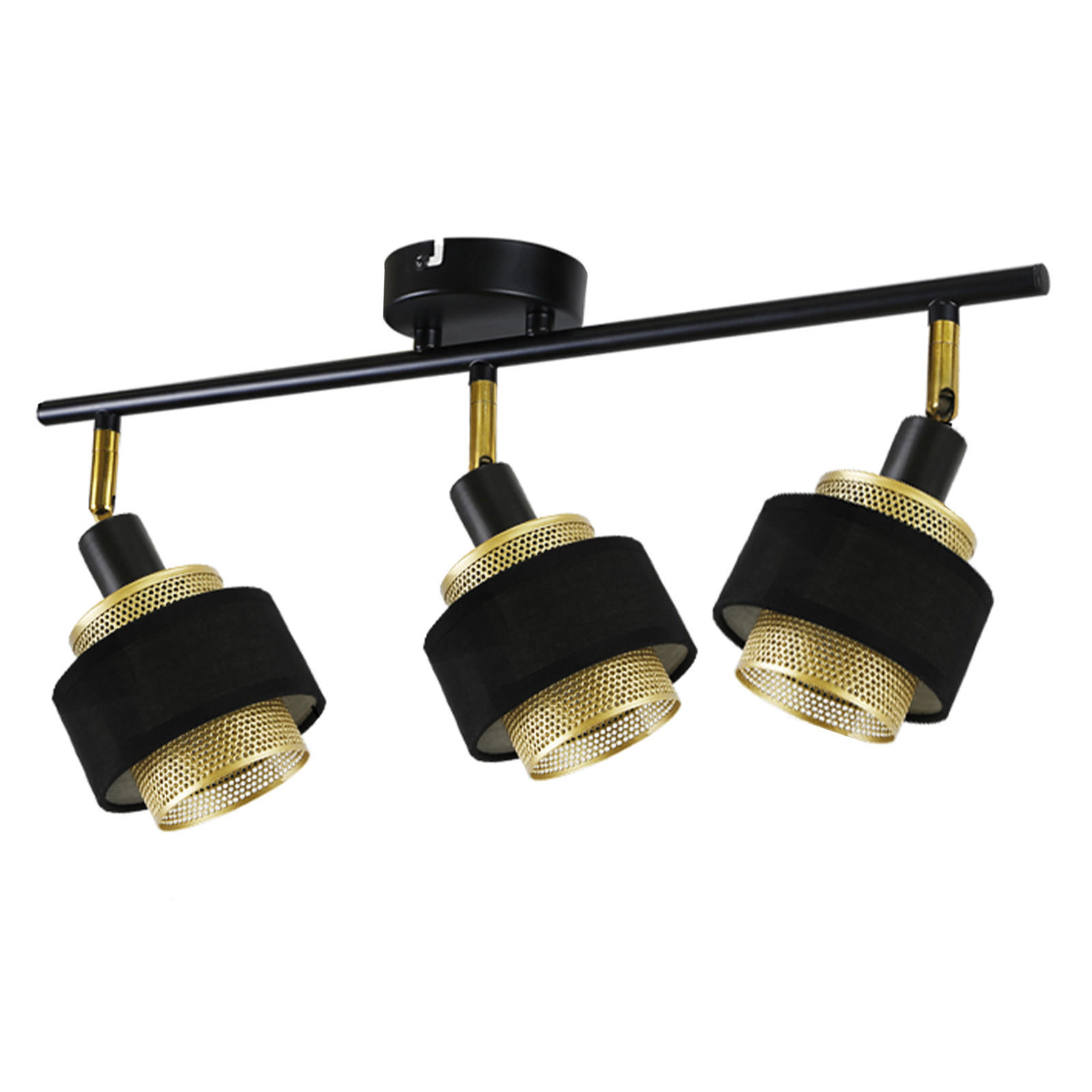 STRAHLER Lisbeth 3-flammig 53/10/13 cm - Schwarz, Metall (53/10/13cm) - Nettlife