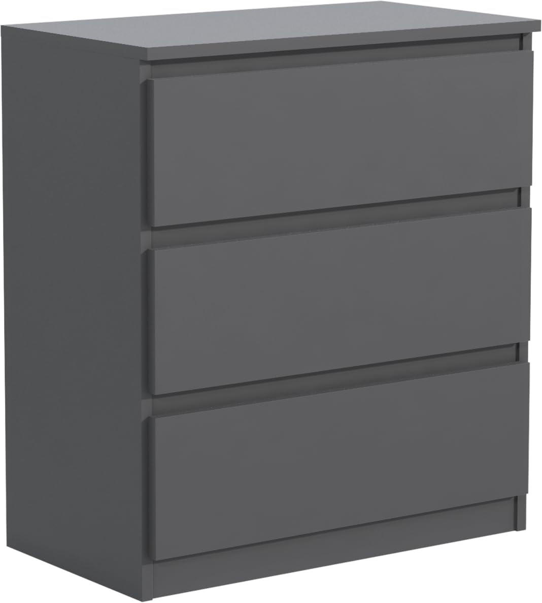 KOMMODE 70 Anthracite 70x39x78,5 cm - Anthrazit, Holzwerkstoff (70/78.5/39cm) - Mobelsta
