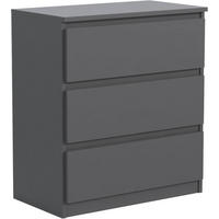 KOMMODE 70 Anthracite 70x39x78,5 cm - Anthrazit, Holzwerkstoff (70/78.5/39cm) - Mobelsta