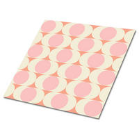 FLIESENAUFKLEBER 9 Stück 30x30 cm selbstklebend Retro-Muster - Rosa, Textil (30/1.6/30cm) - TULUP