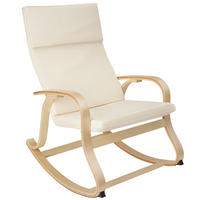 SCHAUKELSTUHL Roca,65 x 94 x 100 cm,beige - Beige, Holz (65/100/94cm) - tectake